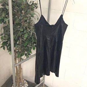 Forever 21 faux  leather mini dress can be worn as a top.Small
